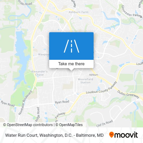 Water Run Court map