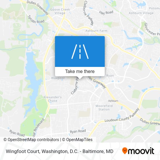 Mapa de Wingfoot Court