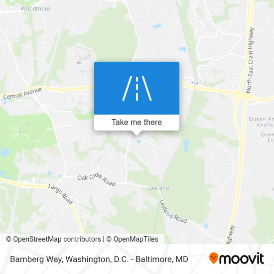 Bamberg Way map
