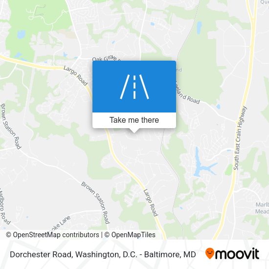 Dorchester Road map