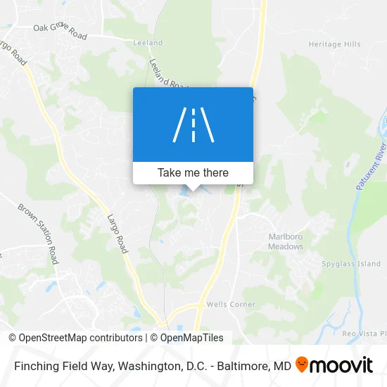 Finching Field Way map