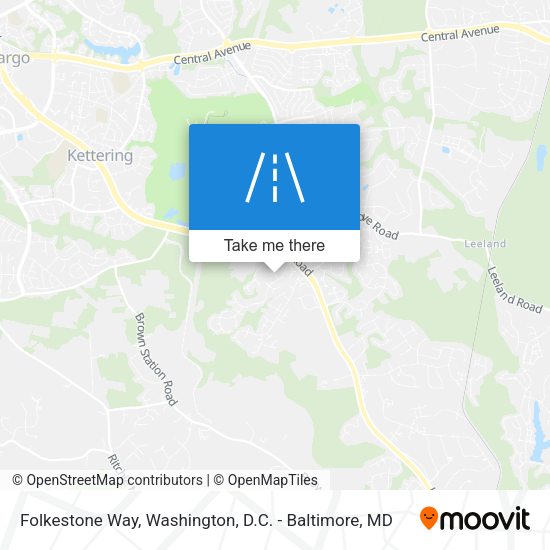 Folkestone Way map