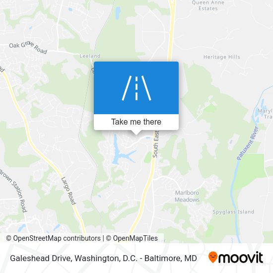 Galeshead Drive map