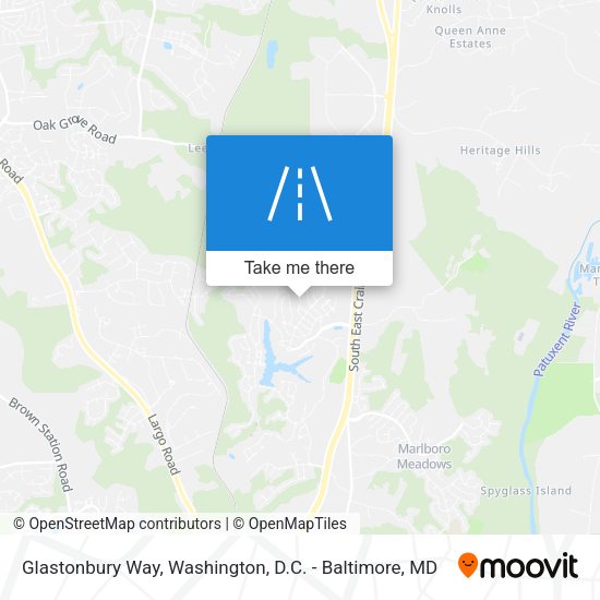 Glastonbury Way map