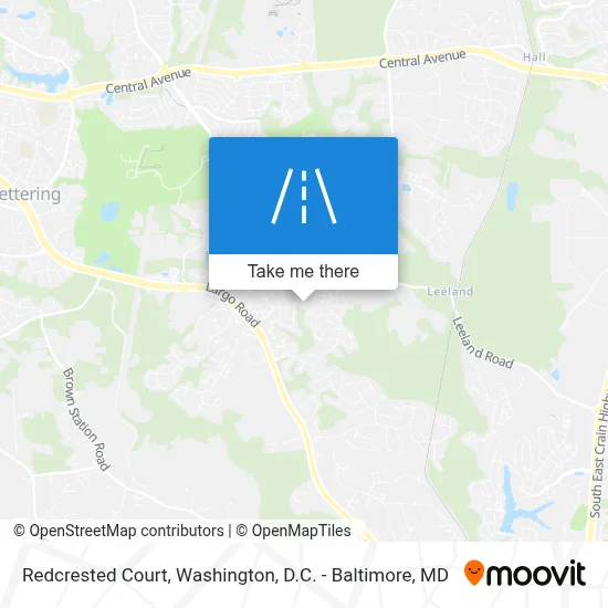 Redcrested Court map