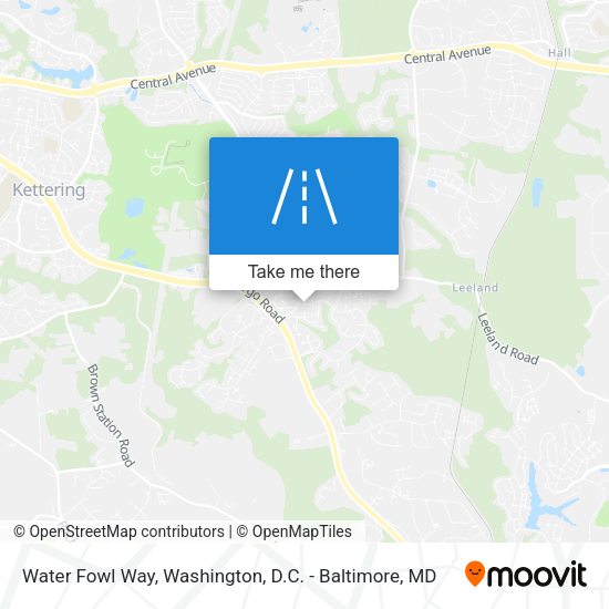 Water Fowl Way map