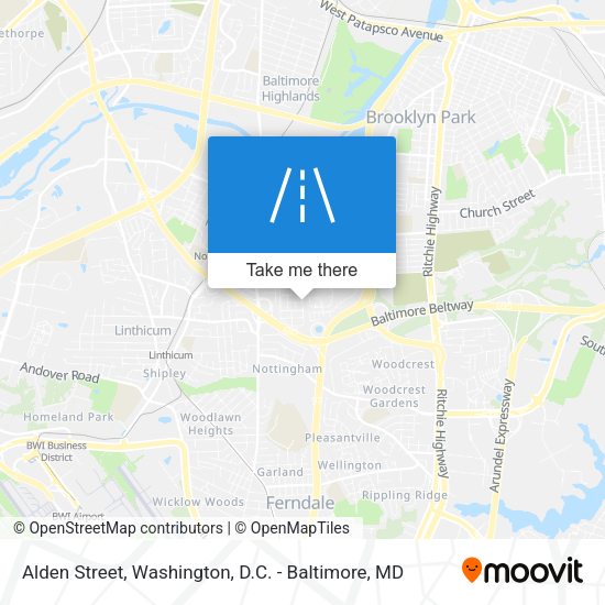 Alden Street map