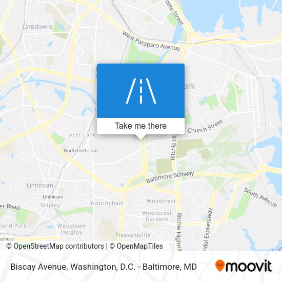 Biscay Avenue map