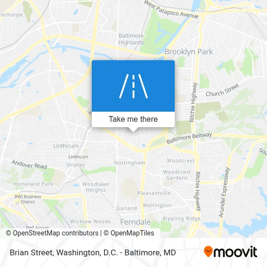 Brian Street map