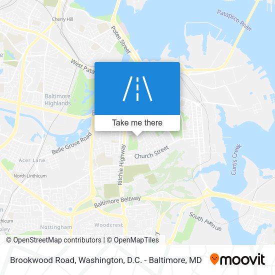 Brookwood Road map
