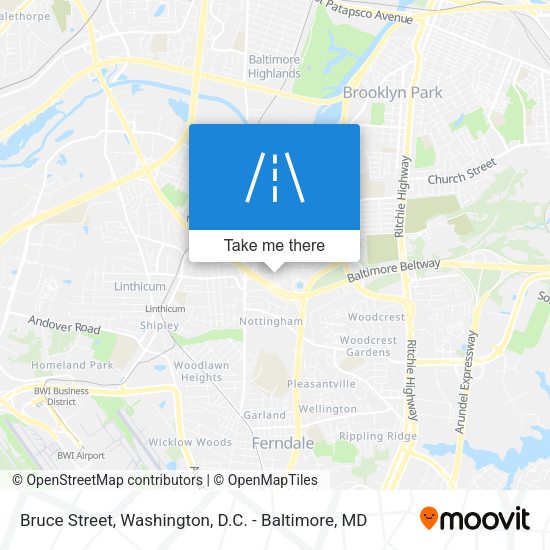 Bruce Street map