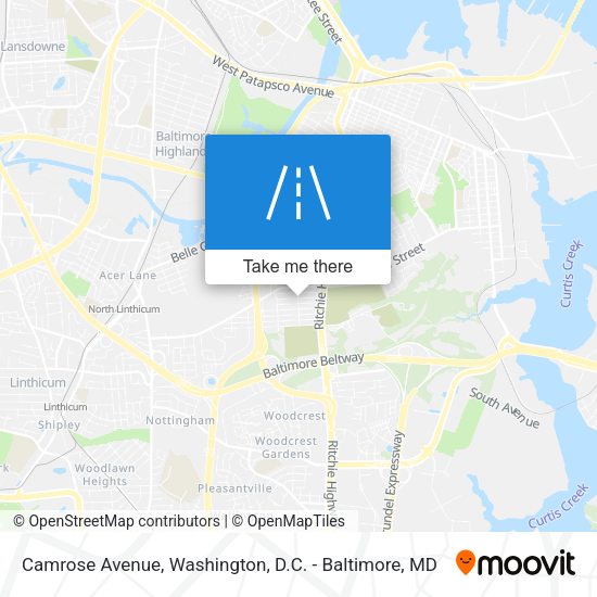 Camrose Avenue map