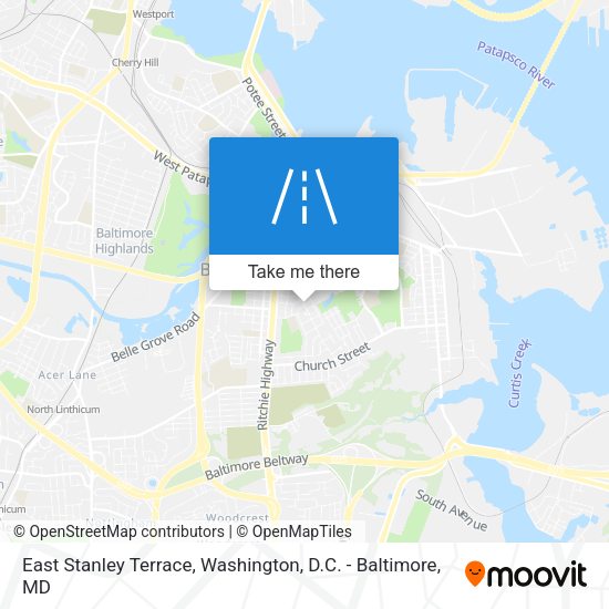 East Stanley Terrace map