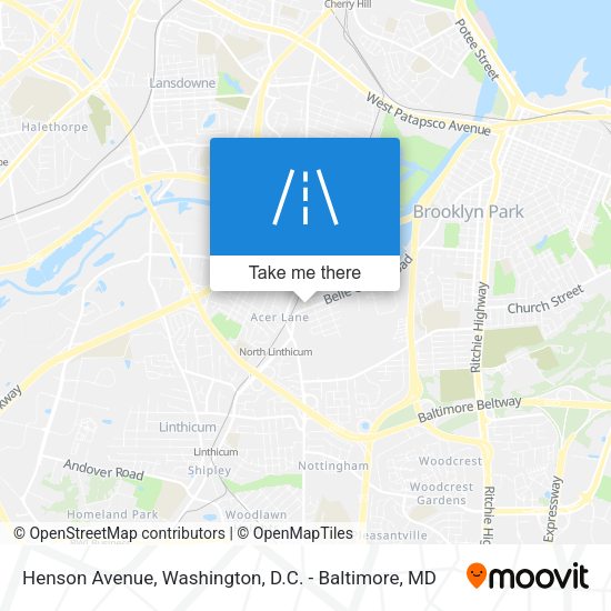Henson Avenue map