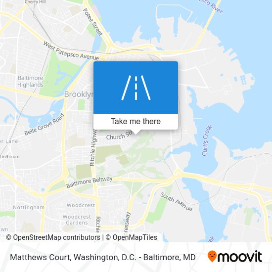 Matthews Court map