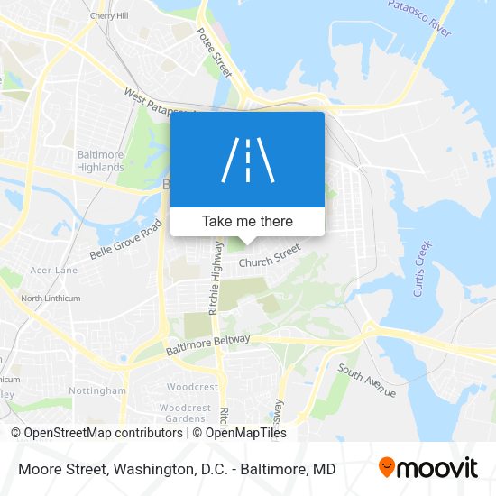 Moore Street map