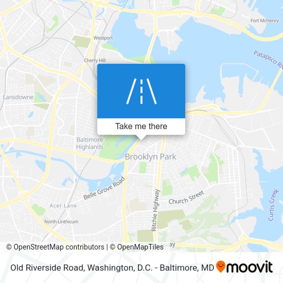 Mapa de Old Riverside Road