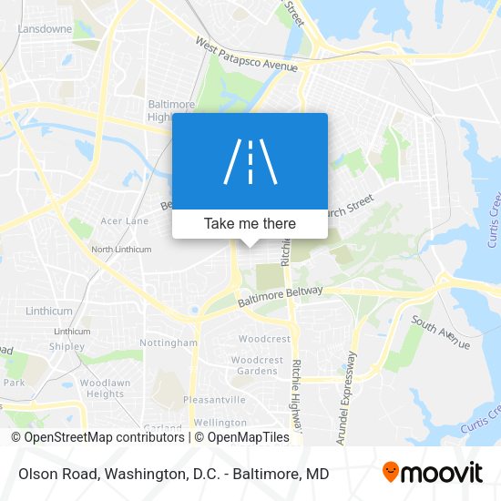 Olson Road map
