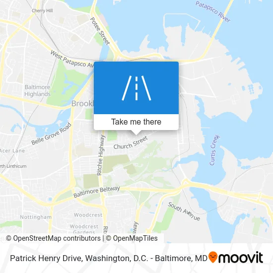 Patrick Henry Drive map