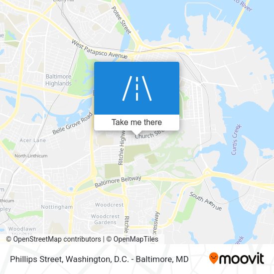 Phillips Street map