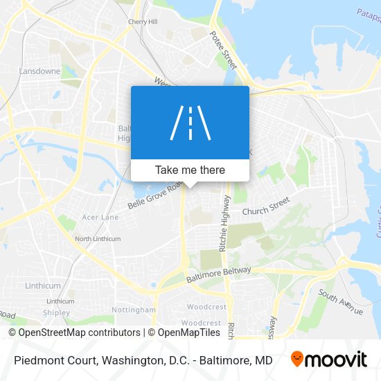 Piedmont Court map