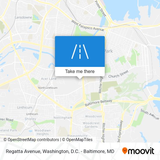 Regatta Avenue map