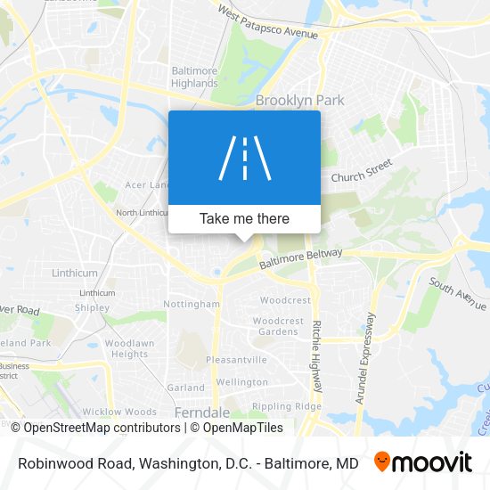 Mapa de Robinwood Road