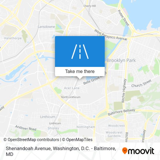 Mapa de Shenandoah Avenue
