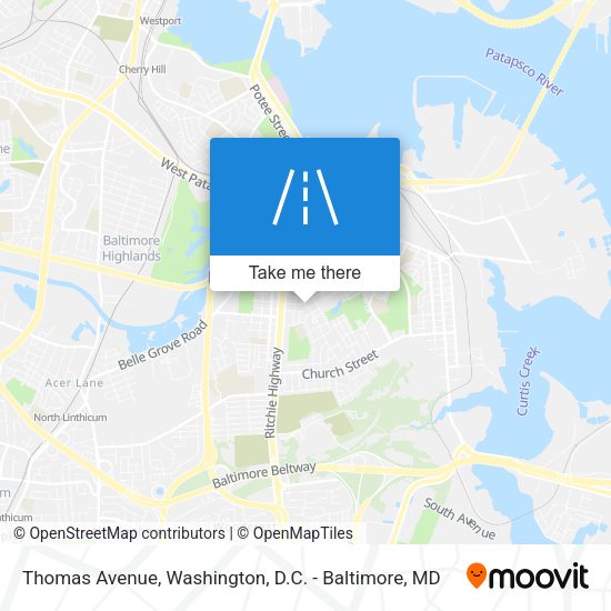 Thomas Avenue map