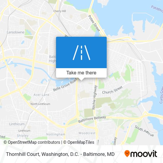 Mapa de Thornhill Court