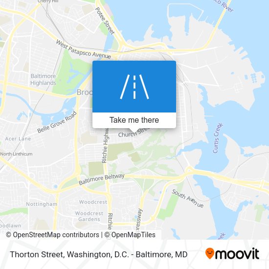 Mapa de Thorton Street
