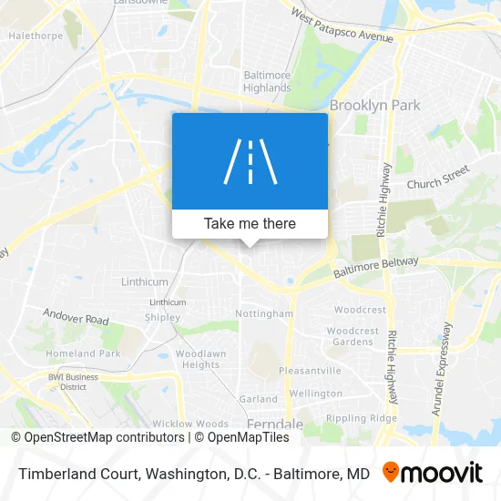 Timberland Court map