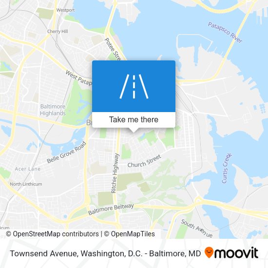 Mapa de Townsend Avenue