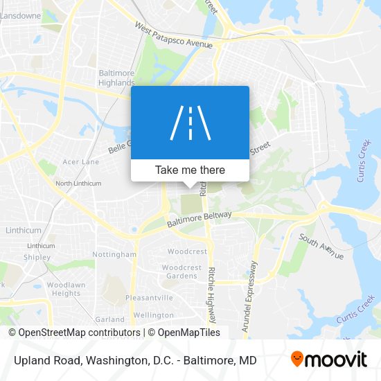 Upland Road map