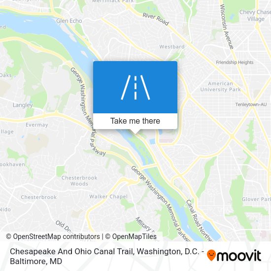 Mapa de Chesapeake And Ohio Canal Trail