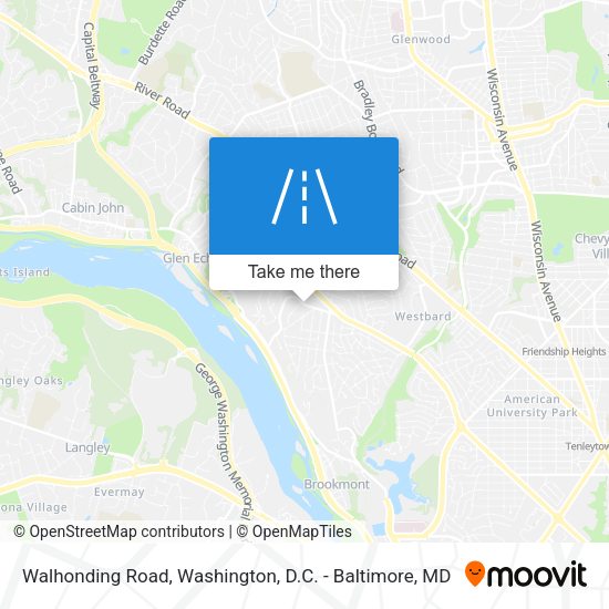 Walhonding Road map