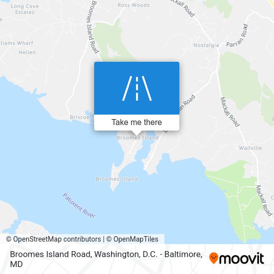 Mapa de Broomes Island Road