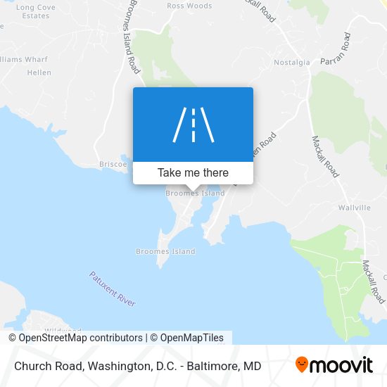 Church Road map