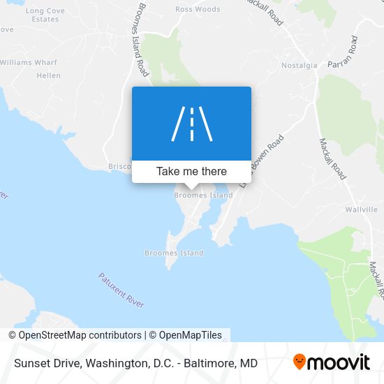 Sunset Drive map