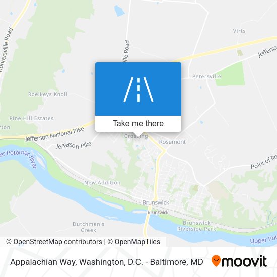 Appalachian Way map