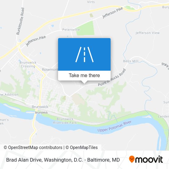 Mapa de Brad Alan Drive