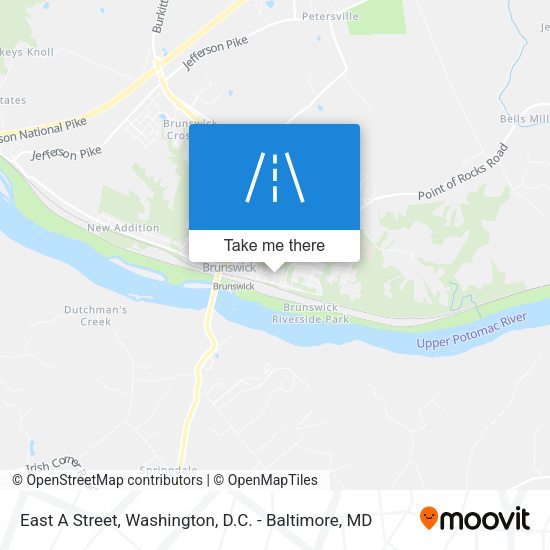Mapa de East A Street