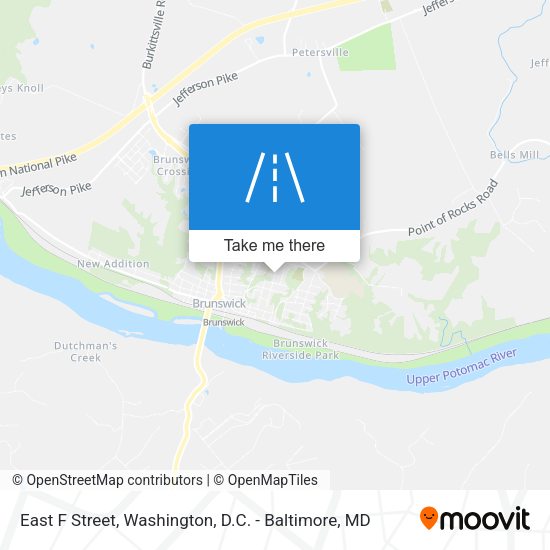 Mapa de East F Street