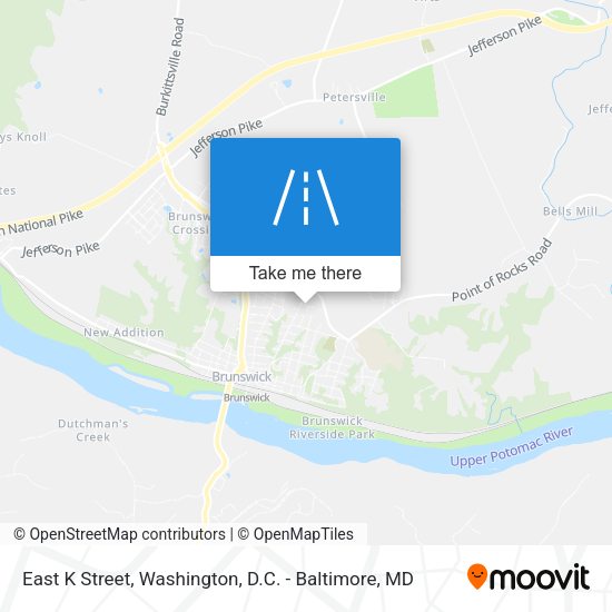 East K Street map