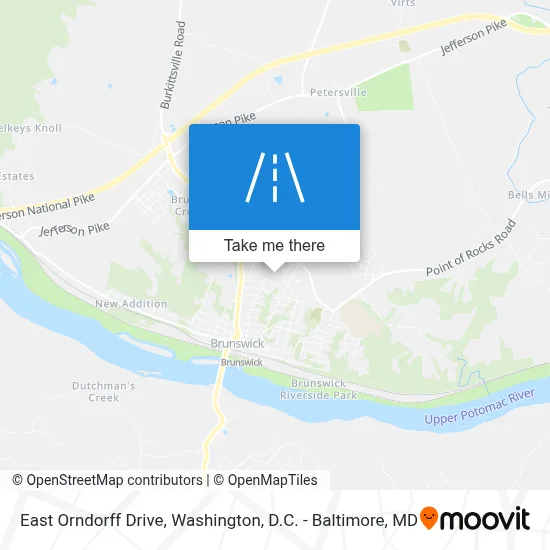 East Orndorff Drive map