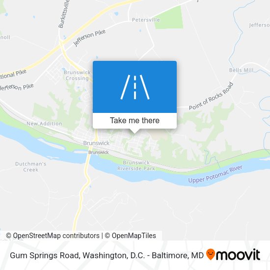 Gum Springs Road map