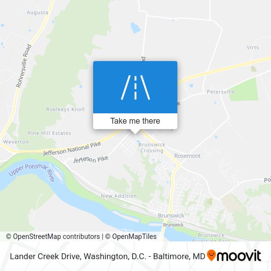Lander Creek Drive map