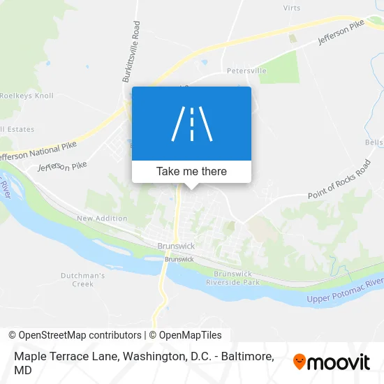 Maple Terrace Lane map