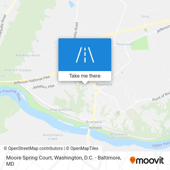 Mapa de Moore Spring Court