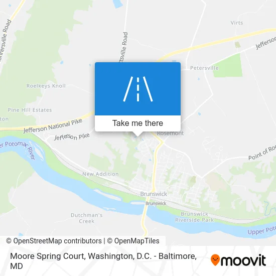 Moore Spring Court map